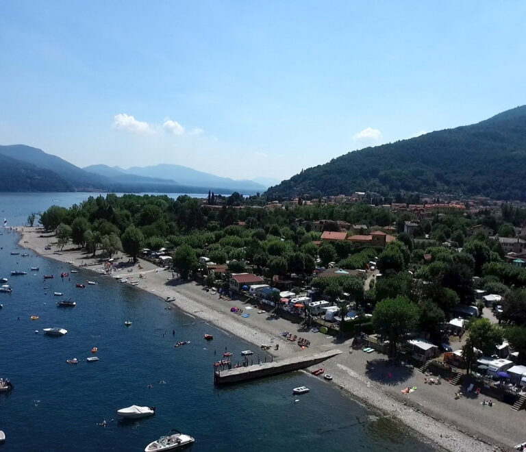 Vista aerea della spiaggia