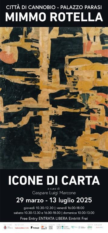 Icone di carta di Mimmo Rotella