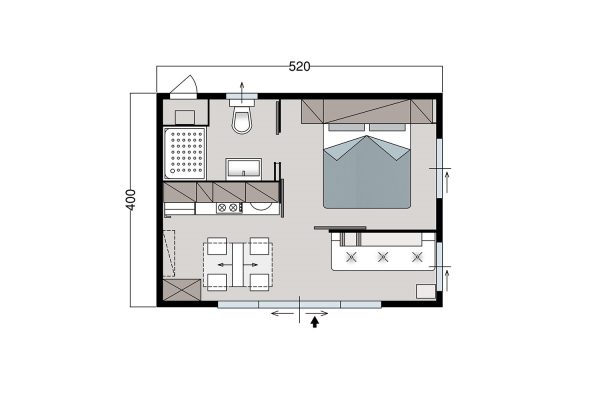 casa mobile erica - camping campagna cannobio